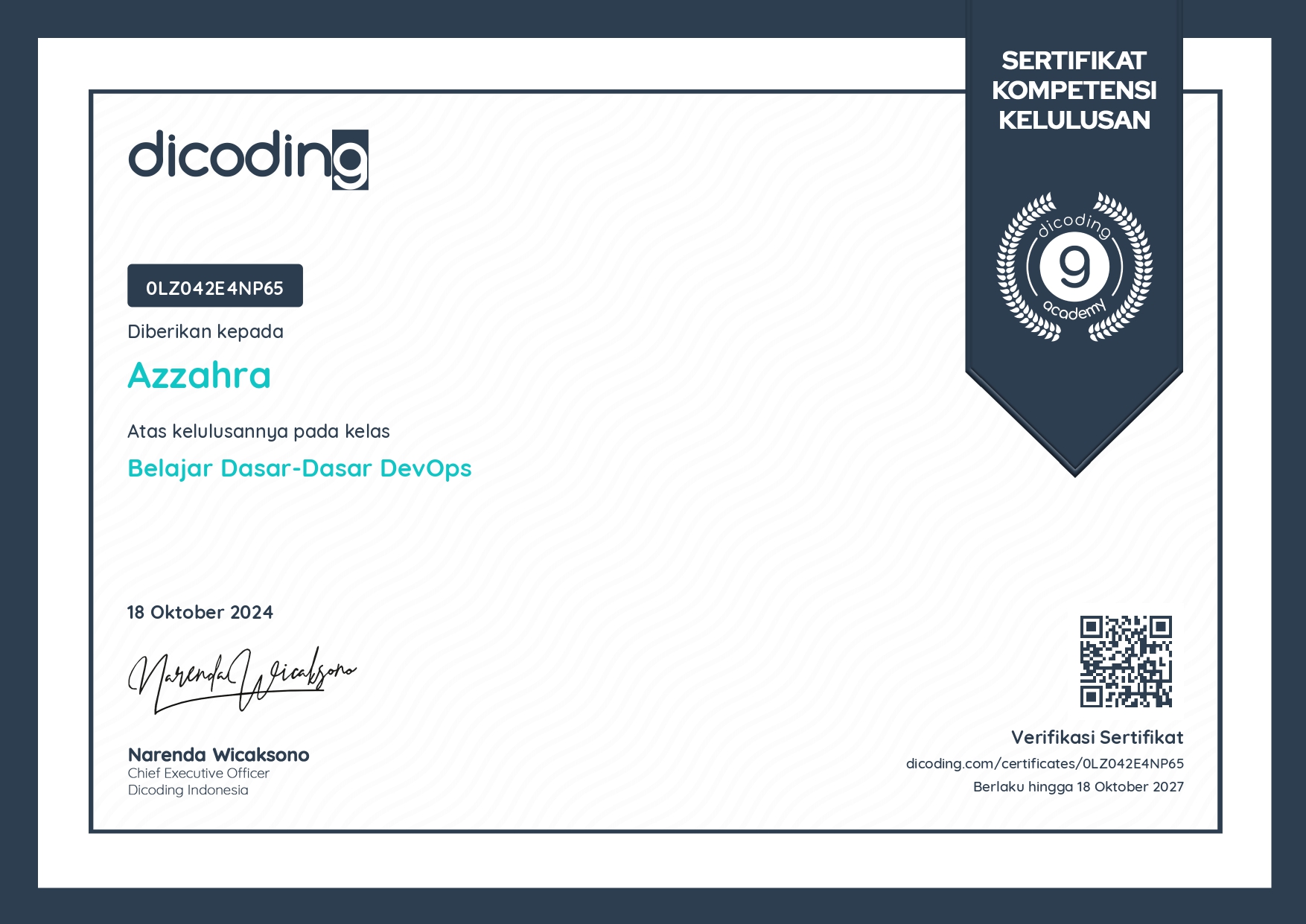 DevOps Certificate